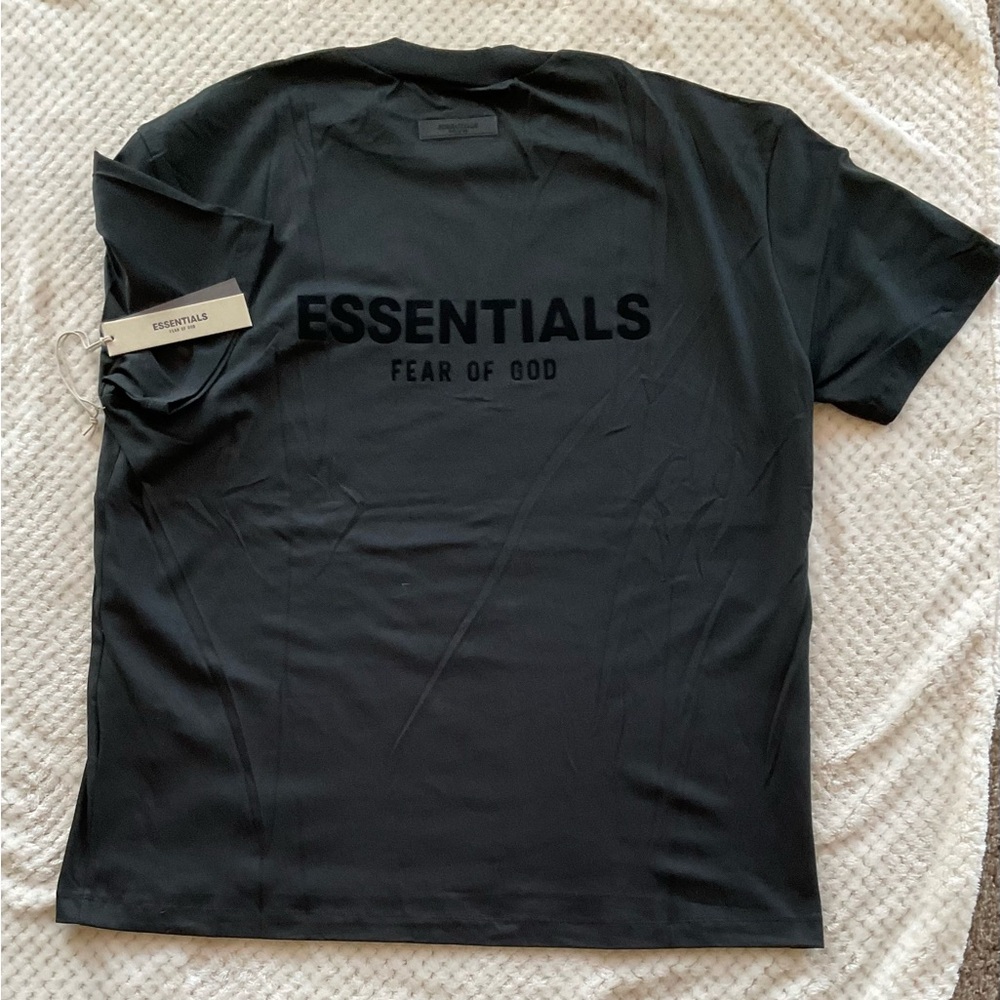 Essentials Black Short Sleeve Tee - Stretch Limo